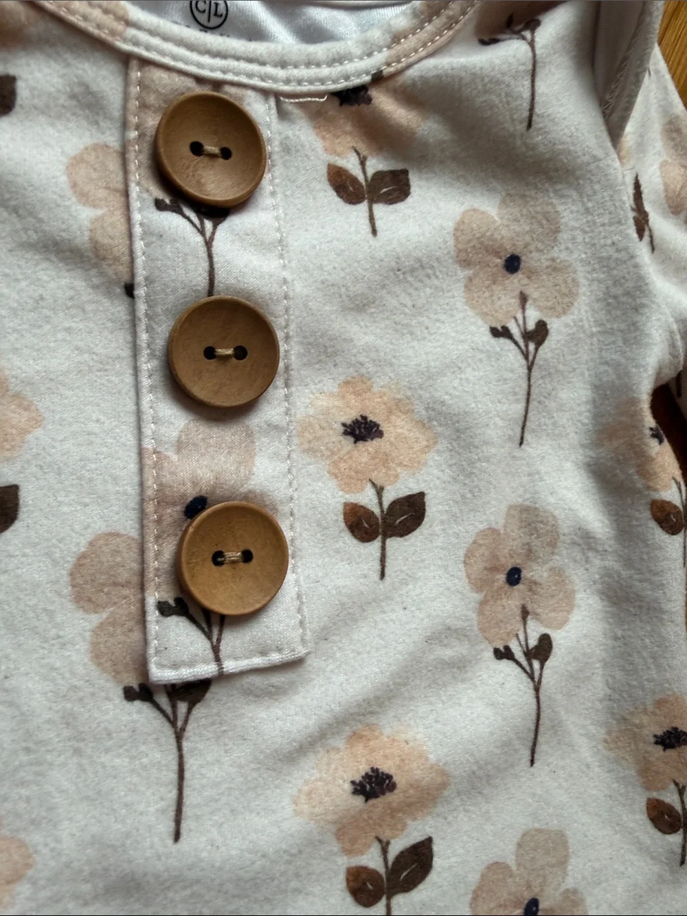 Caden Lane Newborn Gown Floral